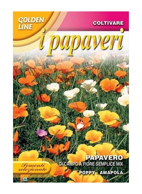 SEMENTI DI PAPAVERO DA CAMPO MIX orto giardino semi seeds fiori