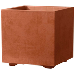 Deroma Vaso Millennium Cubo 49 Cm Corten características
