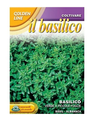 SEMENTI DI BASILICO VERDE A PICCOLE FOGLIE orto giardino semi seeds