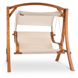 Maui Dondolo 110 cm 2 Posti Baldacchino Larice precio
