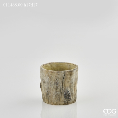 Vaso Per Albero Di Natale In Cemento 17X17 Cm Accessori Natale Decoro