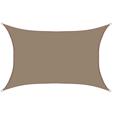 400x600CM Tende da sole a vela per esterni rettangolari con parasole impermeabile per patio da giardino (cachi)