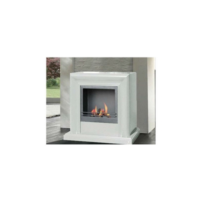 Biocamino Modigliani White 3.5 Kw Gmr Stufe Caminetti Casa Riscaldamento