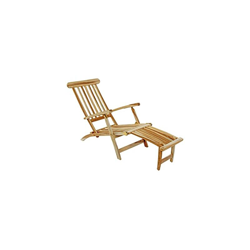 SAM Gartenliege Puccon Sedia a Sdraio Pieghevole e Regolabile, Legno, Teak, Marrone en oferta