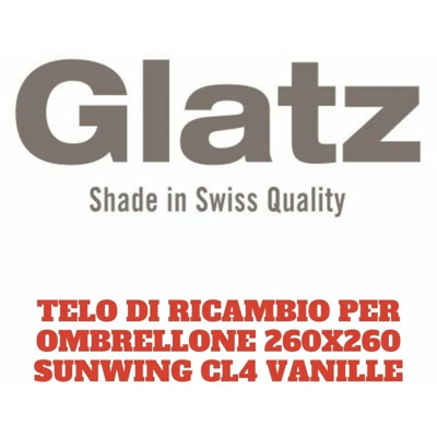 Telo Di Ricambio Per Ombrellone 260X260 Sunwing Cl4 Vanille