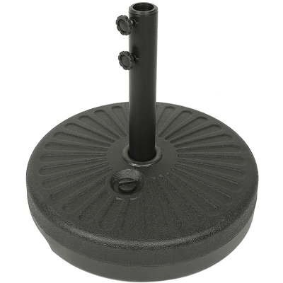 Base per ombrellone / Base per ombrellone Base per ombrellone Supporto per ombrellone Rotondo in plastica per iniezione d'acqua - nero - Noir