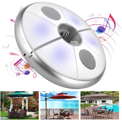 Lampada Luce Ombrellone 48 Led Con Speaker Audio Bluetooth Senza Fili Ricaricabile en oferta