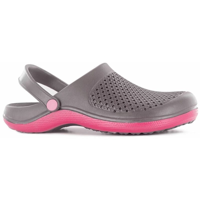 Ciabatte Sabot Tg.37/38 Grigio/Rosa Giardinaggio Casa Relax