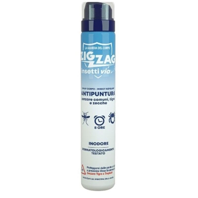 Zig Zag Insettivia Spray Corpo Antizanzare Antipuntura Inodore