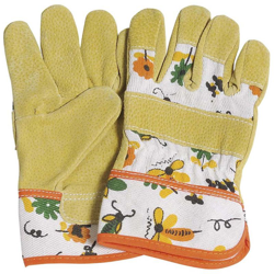 Guanto Da Giardino Bimbo In Cotone E Pelle Taglia S Verdemax en oferta