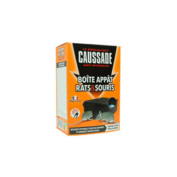 caussade carbavclen scatola esca Ratti e Topi con chiave di chiusura, nera, L 17,5Â cm x l 11Â cm x H 26Â cm características