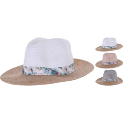 Cappello Donna In Paglia Tropical Colori Assortiti Accessori Abbigliamento Uomo Donna precio