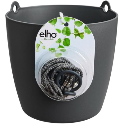 Vaso Brussels Hanging Basket 18Cm Anthracite Elho