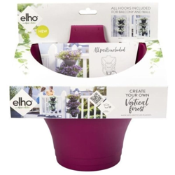 Vaso Corsica Verticale Forest 24Cm Set/3 Cherry Red Elho precio