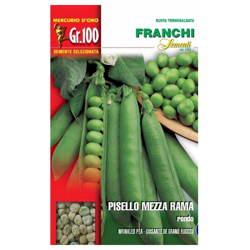 Semi Pisello Mezza-Rama Rondo Gr.100 Franchi Sementi características