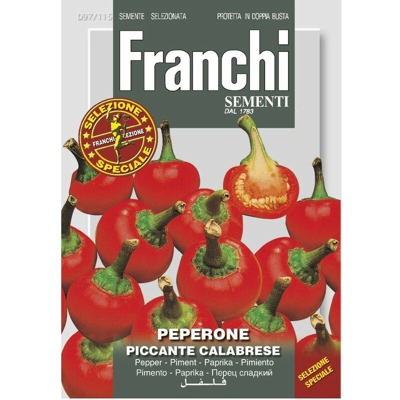 Semi Peperone Red Cherry Piccante Calabrese Doppia Busta Franchi Sementi