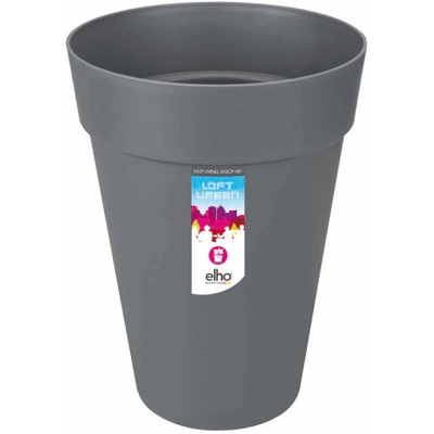 Vaso Loft Urban Round High 28 Anthracite Elho