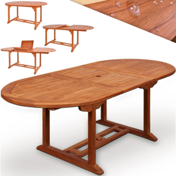 Deuba Tavolo da giardino Vanamo Allungabile Legno di eucalipto con Certificato FSC® Giardino Terrazza Balcone precio