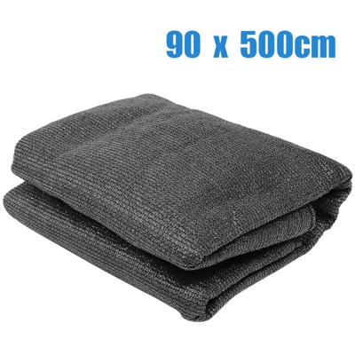 Rete ombreggiante 0,9 * 5 m, schermatura per recinzione, telo da tennis, recinzione per la privacy, PE - grigio - Gris