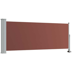 vidaXL Tenda Laterale Retrattile per Patio 100x300 cm Marrone - Marrone precio