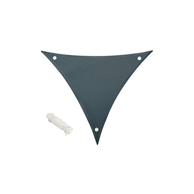 Shang Gu - Tenda parasole a triangolare, impermeabile, con protezione UV e di fissaggio, 160 g per m, per giardino, terrazzo, balcone, 3,6 x 3,6 x