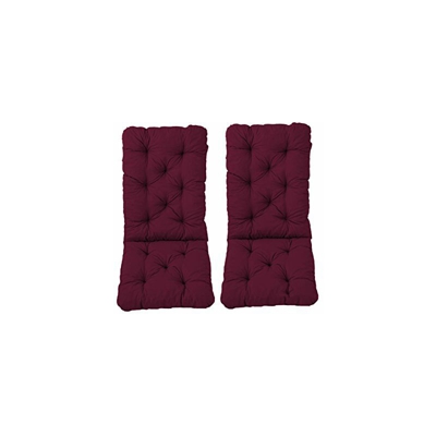 Meerweh Mare WEH Set con Schienale Alto Cuscino, Schiena Adattatore CA 70Â cm, Cuscino Imbottito, Rosso, 120Â x 50Â x 10Â cm, 74093