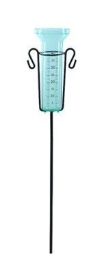 Pluviometro Con Supporto Metallico 75Cm Accessori Giardino Misurazione