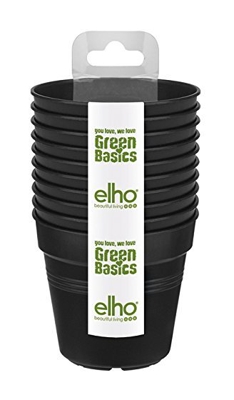 10 Vasetti Growpot Starter Set Livblack Elho