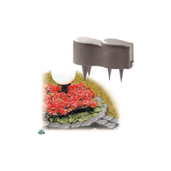 8 Cordoli Bordure In Plastica Color Cotto O Grigio Per Creare Aiuole Piante Fiori Giardino características