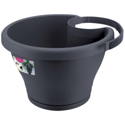 Vaso Corsica Drainpipe Clicker 24Cm Anthracite Elho precio