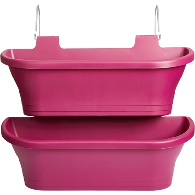 Vaso Corsica Verticale Forest Large Set/2 Cherry Red Elho