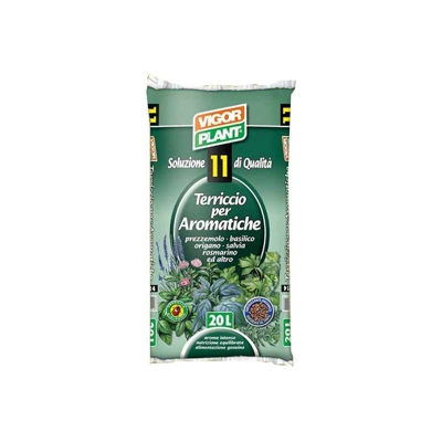 Vigorplant Terriccio Per Aromatiche 20Lt Concimi Orto Verdure Coltivare