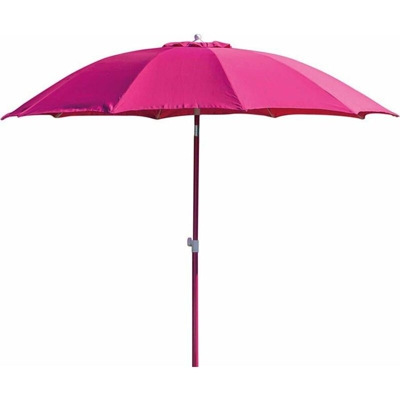 Ombrellone In Alluminio D.270Cm Fragola Arredo Giardino