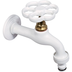 Rubinetto Colorato Ottone Bianco 1/2 Bel-Fer Giardino Fontana precio