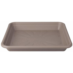 Elho Sottovaso Universal Saucer Square 25Cm Taupe en oferta