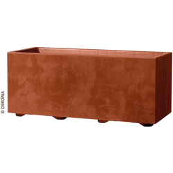DEROMA Vaso cassetta Millennium Colore Corten-Vaso fioriera Misura 59x25x25 precio