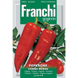 Semi Peperone Corno Rosso Doppia Busta Franchi Sementi en oferta