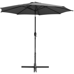 Ombrellone da giardino in alluminio 245 * 300 cm (senza base) - Gris precio