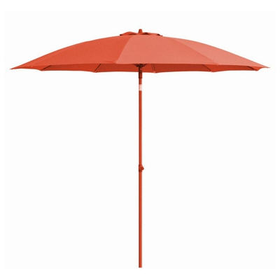 Ombrellone In Alluminio D.270Cm Arancione Arredo Giardino