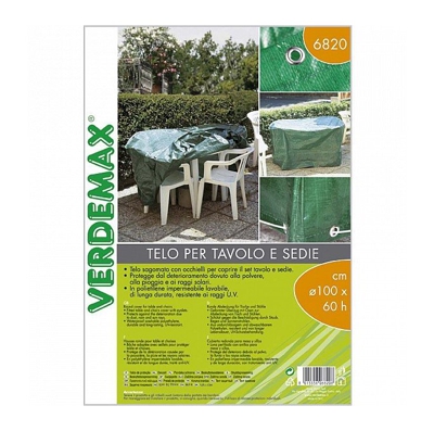 Copertura Impermeabile Per Tavolo e Sedie cm 100x60 Verdemax
