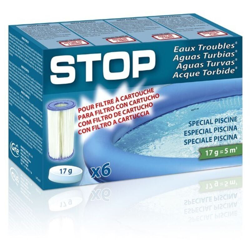 Gre SATC6 - Stop acque torbide per Filtro A Cartuccia, 6 pastiglie da 17g Accessori Piscina en oferta