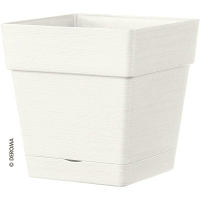 Vaso Quadrato Save R 17Cm Bianco Deroma