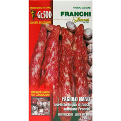 Semi Fagiolo Nano Lingua Di Fuoco Franchi Gr.500 características