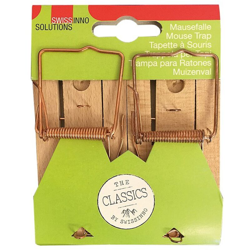 Swissinno Set 2Pz Trappola Classica Per Topi In Legno Cura Giardino Esterno Casa características