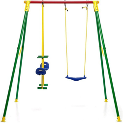 Altalena kiko 3 in metallo gioco per bambini da 3 a10 anni en oferta