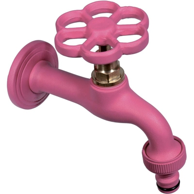 Rubinetto Colorato Ottone Ciclamino 1/2 Bel-Fer Giardino Fontana