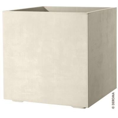 Deroma Vaso Millennium Cubo 49 Cm Perla