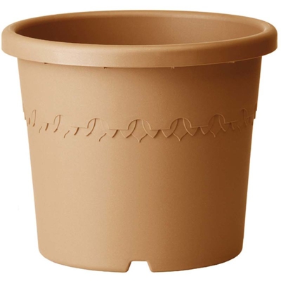 Vaso Algarve Cilindro 25Cm Terra Elho