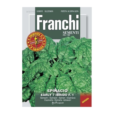 Bustina Semi Di Spinacio Early N.7 Ibrido F.1 Orto Giardino Semi