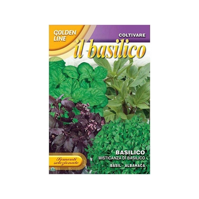SEMENTI DI MISTICANZA MIX DI BASILICO orto giardino semi seeds